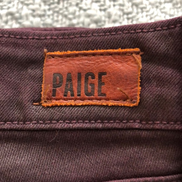 Paige - Verdugo Ankle Purple Coated Skinny Jeans - Picture 9 of 9